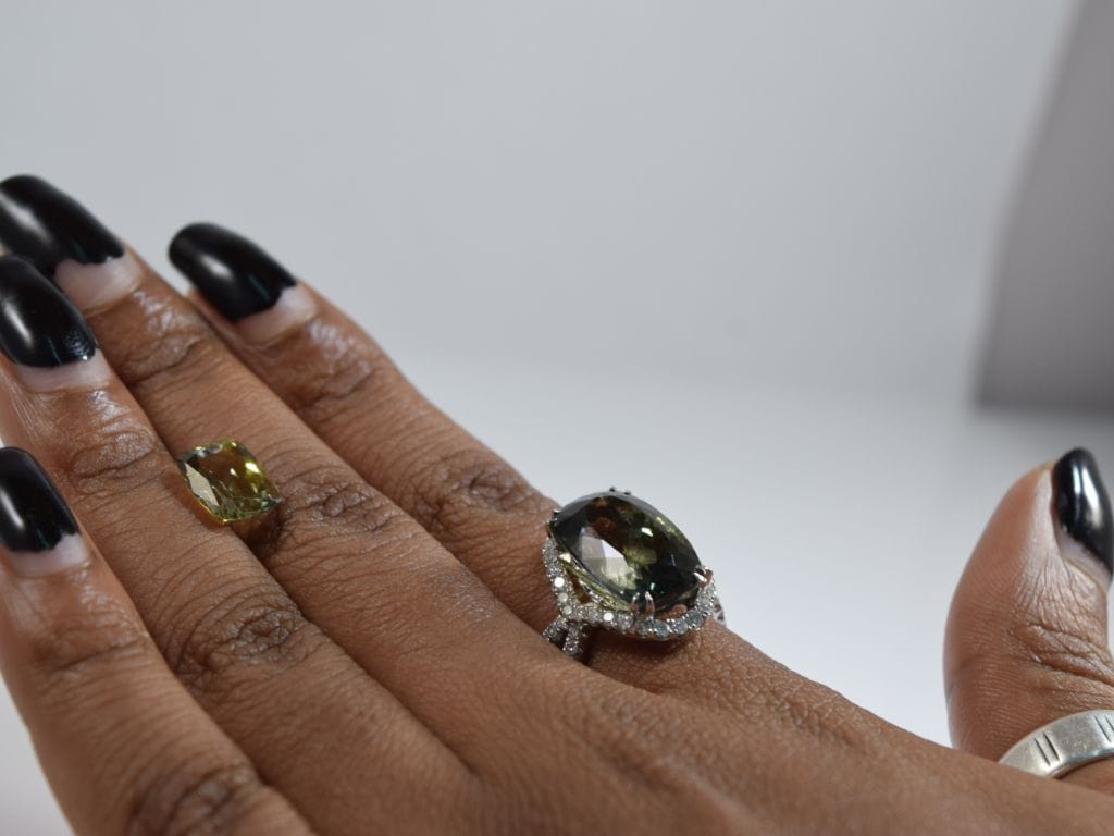 Jeweler crafting a ring