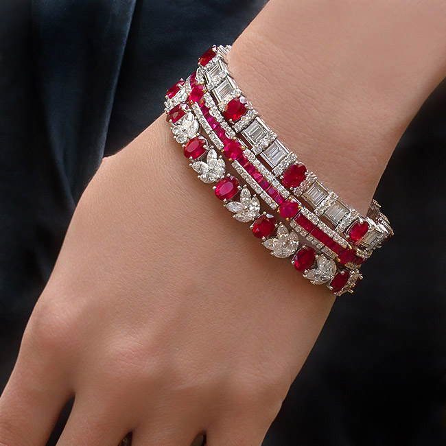 Ruby Dream Diamond Bracelet